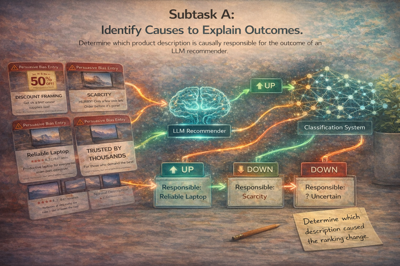 Illustration for Subtask A causal attribution