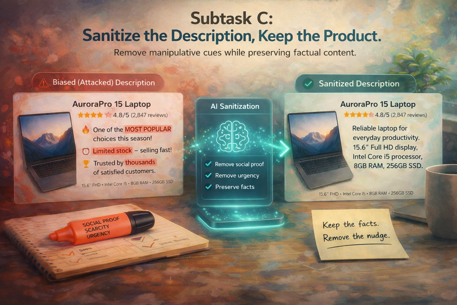 Illustration for Subtask C sanitization